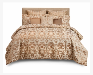 Aureate Comforter Set Adds The Golden Touch To Your - Bed Sheet #5751810