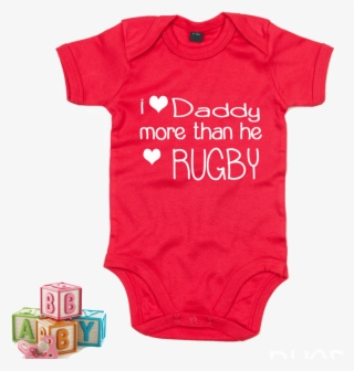 I Love Daddy More Than He Loves Rugby - Infant Bodysuit #5751819