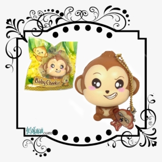 Puni Maru Baby Cheeki Monkey Squishy #5752096