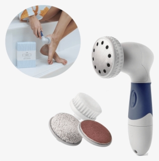 Pedispin Pedi Brush, Blue #5752676