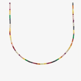 Perfect Rainbow Collar Tennis Necklace - Rainbow Tennis Necklace #5753724
