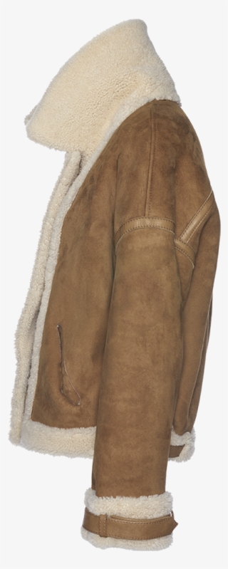 The Luna Curly Hair Revserible Shearling Jacket - Shearling #5753844