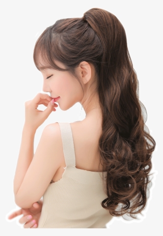 Female Long Curly Hair - Ponytail #5754066