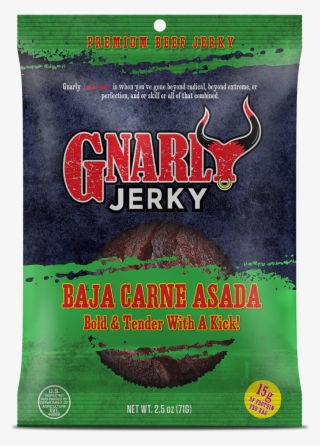 Baja Carne Asada Beef Jerky From Gnarly Jerky Jalapeno - Beef Jerky #5755382