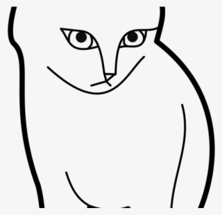 Siamese Cat Clipart Public Domain - Outlines Of Big Cats #5756760