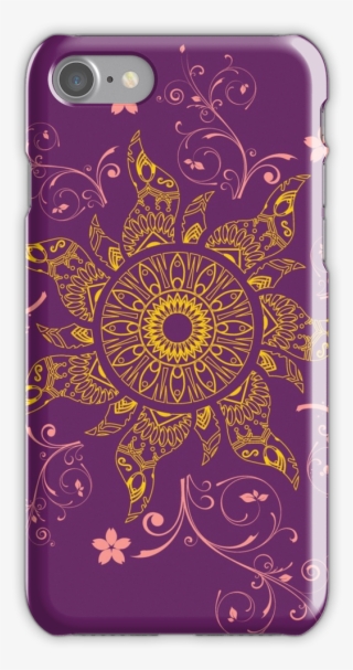 Mandala Gold Flower Iphone 7 Snap Case #5757558
