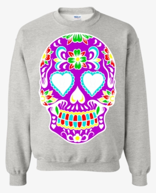 Colorful Skull Art Sweatshirt - Star Wars Death Star Schematics Sweatshirt #5759247