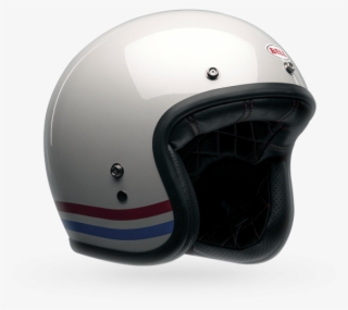 Custom 500 Motorcycle Outfit, Motorcycle Helmets, Bell - Casco Bell Custom 500 Stripes Blanco #5759845