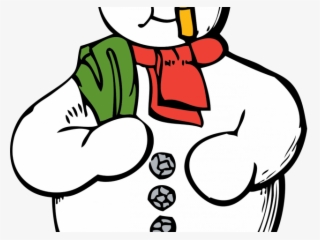 Frosty The Snowman Clipart - Clip Art Snowman Black And White #5761374