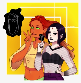 Teen Titans, Go Redraw Of My Old Selfie Print For Mce - Dibujo De Cuando Robin Besa Reiben #5762574