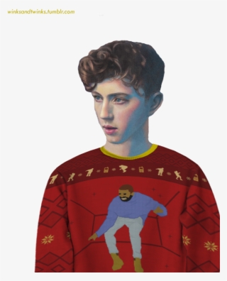 Troye Sivan Drake Ugly Christmas Sweater Transparent - Troye Sivan #5763537