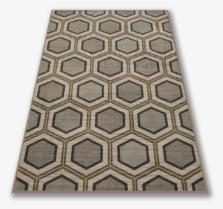 Technicolor Modern Honeycomb Graphite Area Rug - Floor #5768564