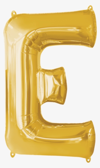 Letra E Dorado 28 Pulgadas Globo Metálico - E Air Gold Letter Foil Balloon #5770875