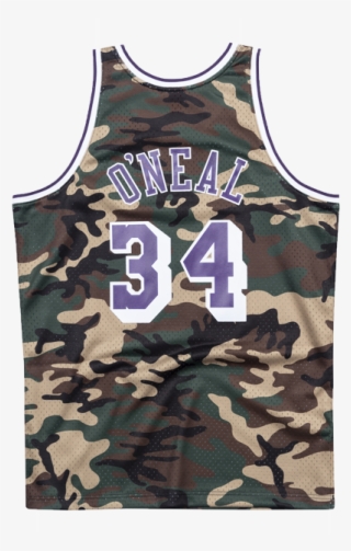 Los Angeles Lakers Shaquille O'neal Woodland Camo Swingman - Los Angeles Lakers #5772416