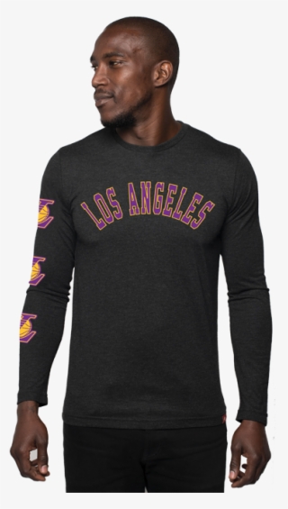 Los Angeles Lakers Comfy La Long Sleeve T-shirt - Long-sleeved T-shirt #5772596