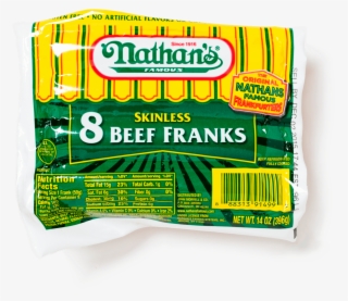 Nathan's Skinless 8 Beef Franks #5775944