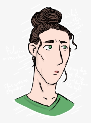 Felix In A Man Bun - Illustration #5776946
