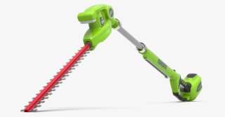 Greenworks 40v Long Reach Hedge Trimmer G40ph51 - Greenworks 40v High Cut Hedges 0622147t #5778341