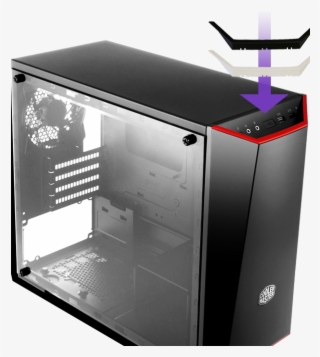 Edge To Edge Transparent Acrylic Side Panel To Show - Case Cooler Master Masterbox Lite 3.1, Microatx #5778485