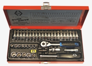 K Socket Wrench Set 1/4, 39-part C - C.k Suredrive Socket Set 1/4"dr T4655 #5779977