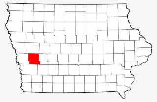 Map Of Iowa Highlighting Shelby County - Okoboji Iowa On Map #5779979