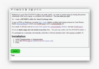 Stack Exchange Wysiwyg Editor - Wysiwyg #5780214