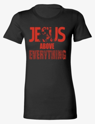 Slim Fit Black Jesus Above Everything Tee - Franks Red Hot Sauce Shirt #5782662