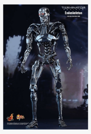 1 Of - Hot Toys Terminator Endoskeleton Figure From Terminator #5786335