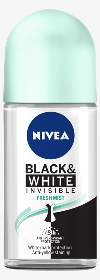 Invisible For Black & White Fresh Mist 50 Ml - Nivea - Happy Time - Roll On - 1.69 Fl Oz / 50 Ml #5787276