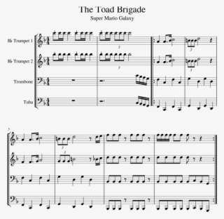 The Toad Brigade Sheet Music For Trumpet, Trombone, - Super Mario 64 Sheet Music Alto Sax #5788985