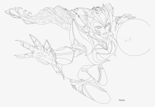 League Of Legends Ahri - Line Art #5790164