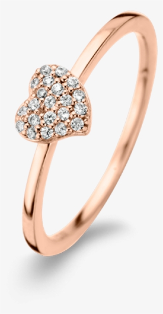 Spirit Icons - Rosa Vergoldet Herz Ring 48 #5790286