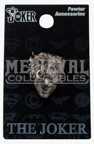 Joker Lapel Pin - Bundle 2 Items: One (1) The Joker Pewter Keychain And #5793588