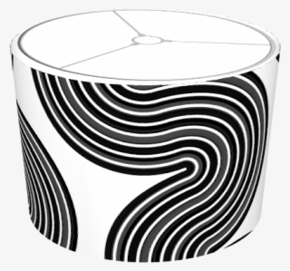 Black And Gray Curvy Lines - Coffee Table #5793666