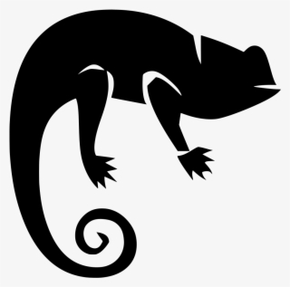 Banner Library Svg Animal Sketch Cartoon Free Image - Chameleon Silhouette Png #5794172