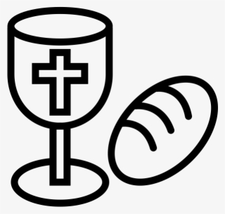 Eucharist Rubber Stamp - Bread And Wine Symbol #5797488
