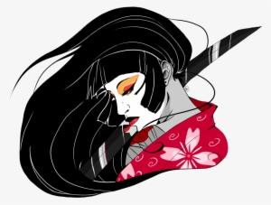 Clip Art Stock Design Samurai Woman By Jangloo On Deviantart - Samurai Tattoo Design Png #580569