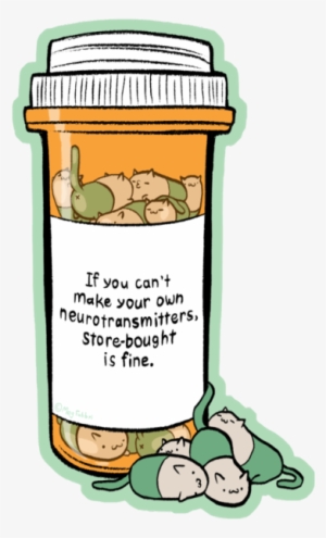 Drawn Weed Medicine Bottle - If You Can T Make Your Own Neurotransmitters Store #582049