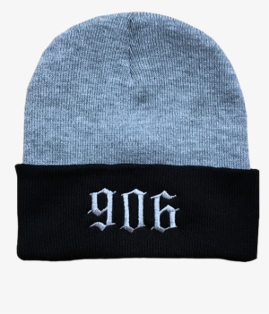"906 " Grey/black Beanie - Black #582225
