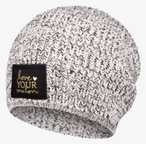 Black Speckled Gold Foil Lightweight Beanie - Gold #583098