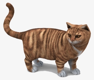 Cat 3d Figurine Made Of Sandstone - 3d Cat Model Png #583277