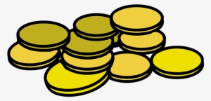 Cash, Coins, Money, Stack, Credit - Coins Silhouette Png #583453