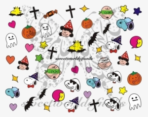 Snoopy Halloween Nail Art Nail Water Decals - Snoopy Halloween #583912