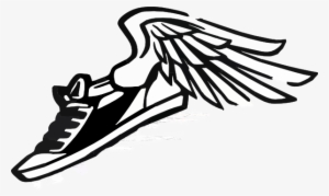 Nike Clipart Black And White - Track And Field Transparent #584235