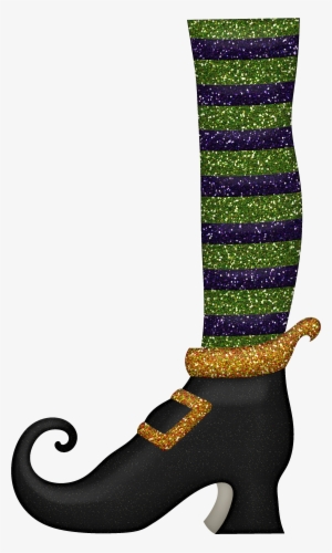 Shoe And Leg - Witch Legs Png Transparent #584386