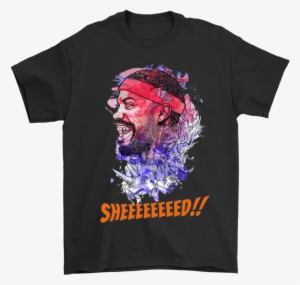 Gildan Mens T-shirt / Black / S Rasheed Wallace Watercolor - Shirt #584743