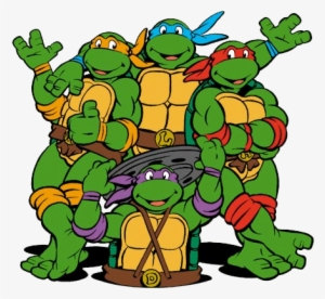 Mickey With His Brothers Leonardo, Donatello And Raphael - Nickelodeonteenage Mutant Ninja Turtle #584769
