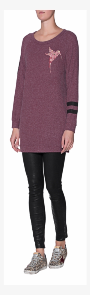 Lauren Moshibel Sangria // Long Oversize Sweatshirt - İpek Gömlek #584968