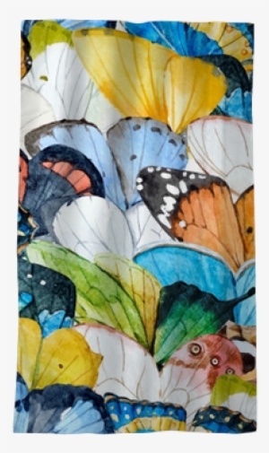 Watercolor Butterfly Vector Pattern Blackout Window - Watercolor Painting #585190