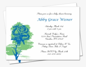 Watercolor Rose Baby Shower Invitationshoip - Greeting Card #585842